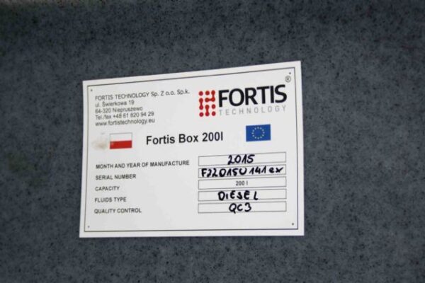 Fortis Tanks 200L Fuel box NEW - Image 7